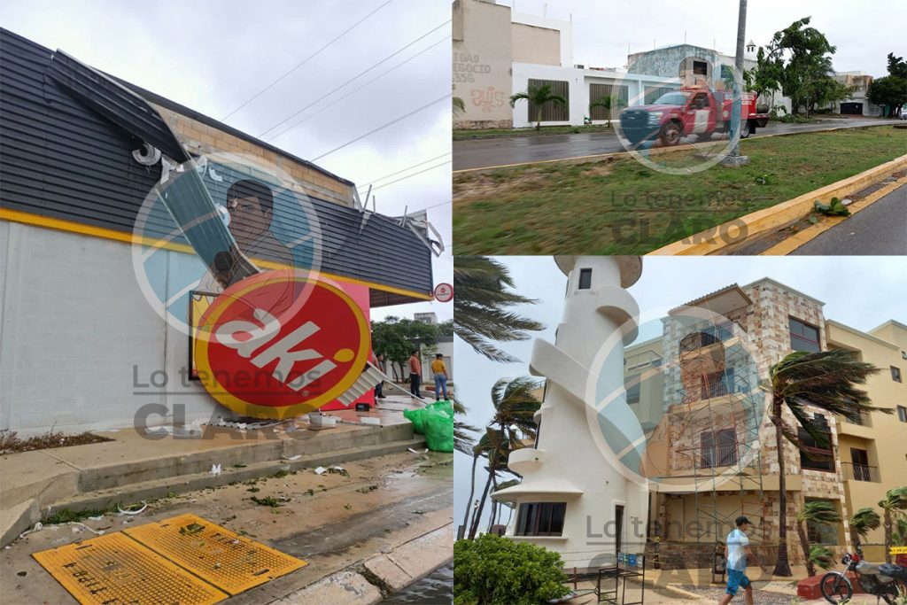 Comienza reparación de daños en Playa del Carmen
